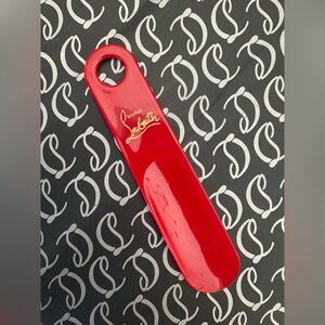 Christian Louboutin Signature Logo Red Shoe Horn Accessory